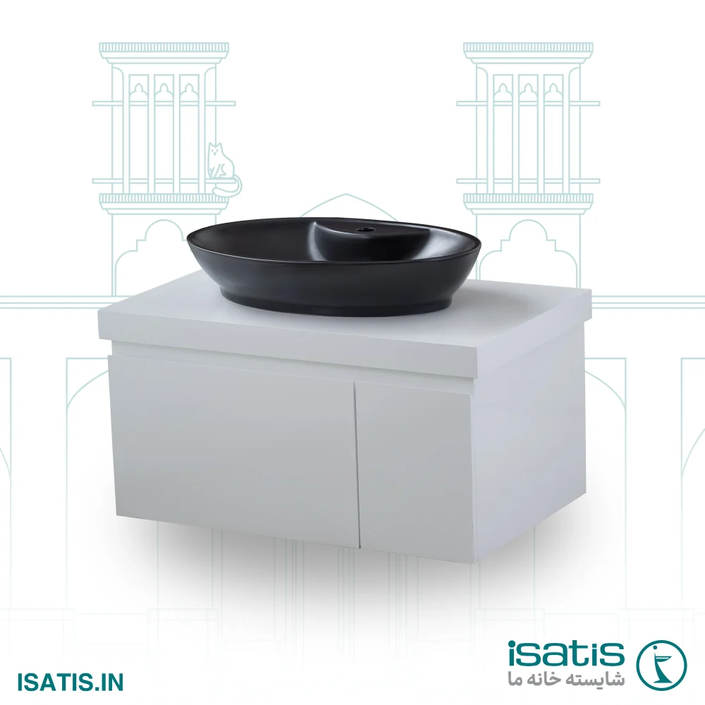 روشویی روکابینتی با جای شیر رنگی